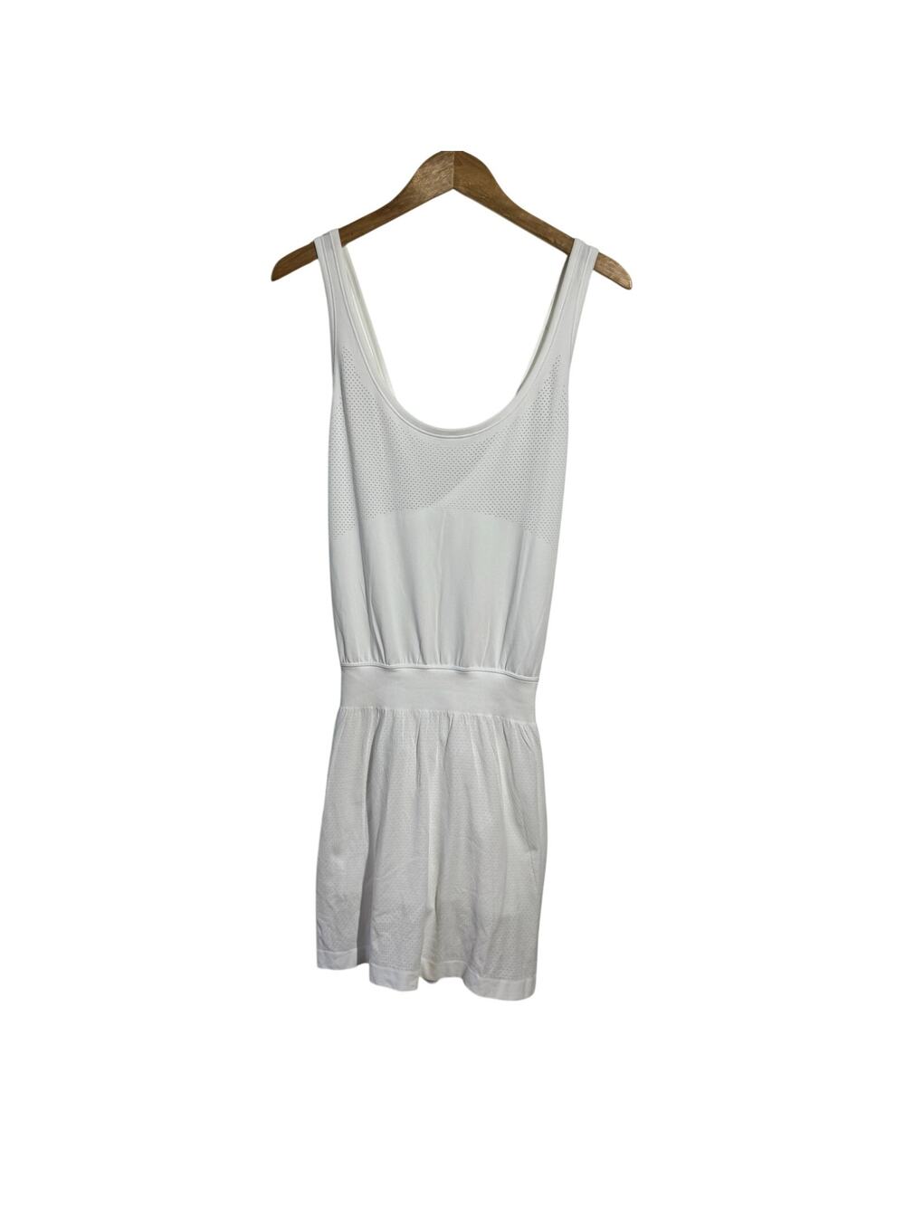 Lululemon Flax On Court Dress Women 12 White Pickleball Tennis Golf Sport Active